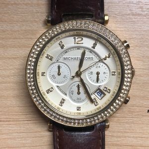 Leather Michael Kors watch